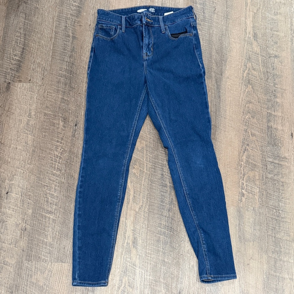 Old Navy Dark Blue Rockstar Super Skinny Jeans
